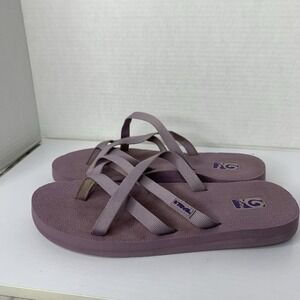 Teva Mush Mandalyn Ola 2 Strappy Flip Flop Sandals Purple Women's Size 8